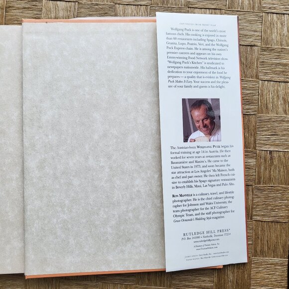 Wolfgang Puck Makes It Easy 1st Edition Hardcover Cookbook - Picture 8 of 9